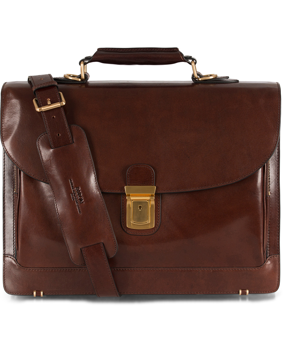 Herr | Baron Classic Briefcase Brown Leather | Baron | Classic Briefcase Brown Leather