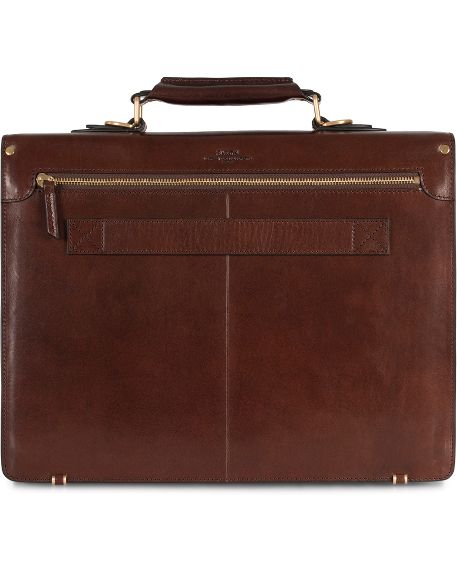 Herr | Baron Classic Briefcase Brown Leather | Baron | Classic Briefcase Brown Leather