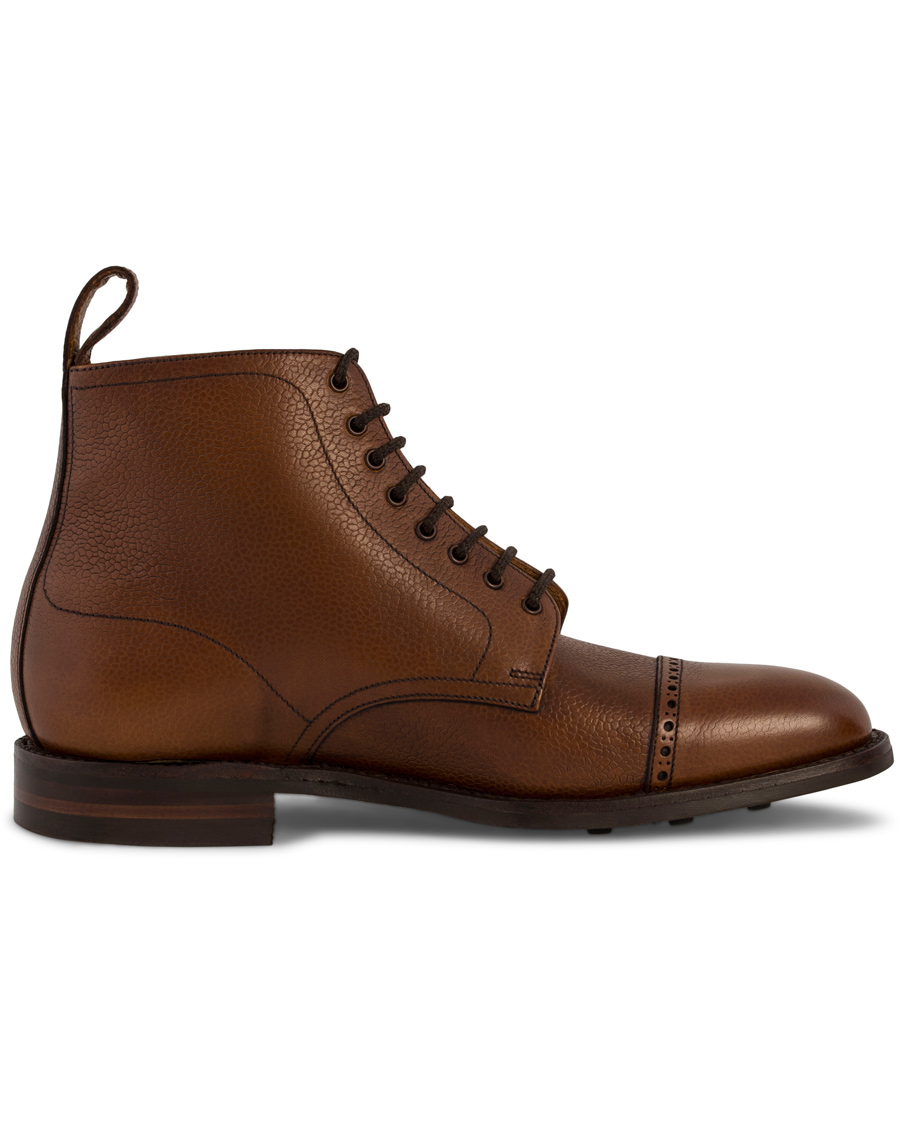 Herr | Loake 1880 Hyde Boot Brown Burnished Grain Calf | Loake 1880 | Hyde Boot Brown Burnished Grain Calf