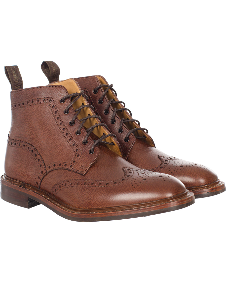 Herr | Loake 1880 Fairdford Brogue Boot Dark Brown Grain Calf | Loake 1880 | Fairdford Brogue Boot Dark Brown Grain Calf