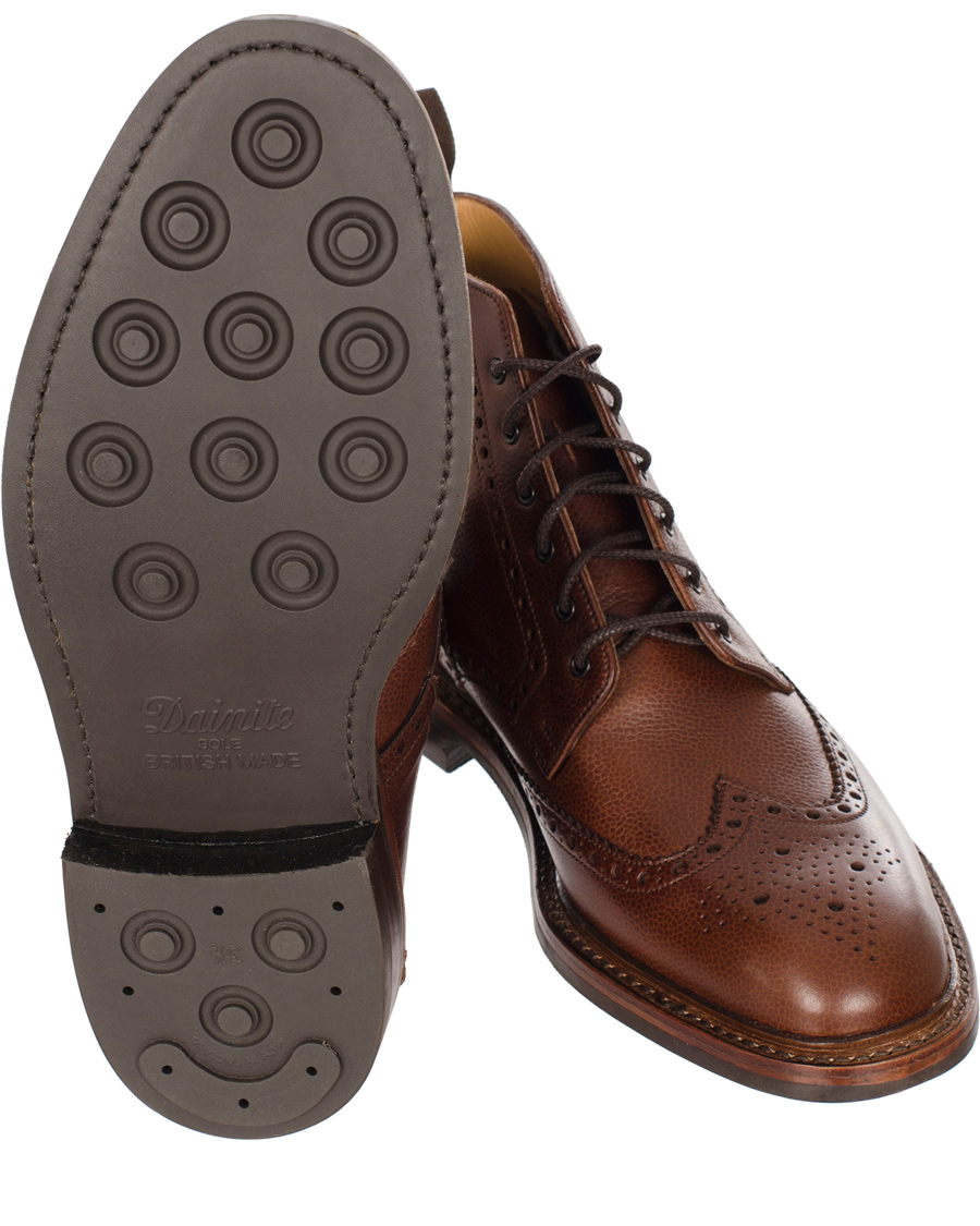 Herr | Loake 1880 Fairdford Brogue Boot Dark Brown Grain Calf | Loake 1880 | Fairdford Brogue Boot Dark Brown Grain Calf