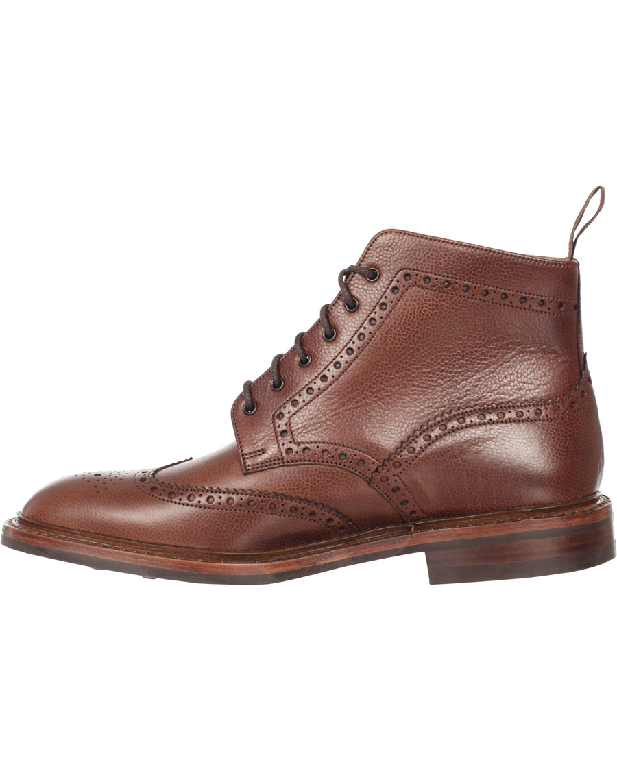 Herr | Loake 1880 Fairdford Brogue Boot Dark Brown Grain Calf | Loake 1880 | Fairdford Brogue Boot Dark Brown Grain Calf