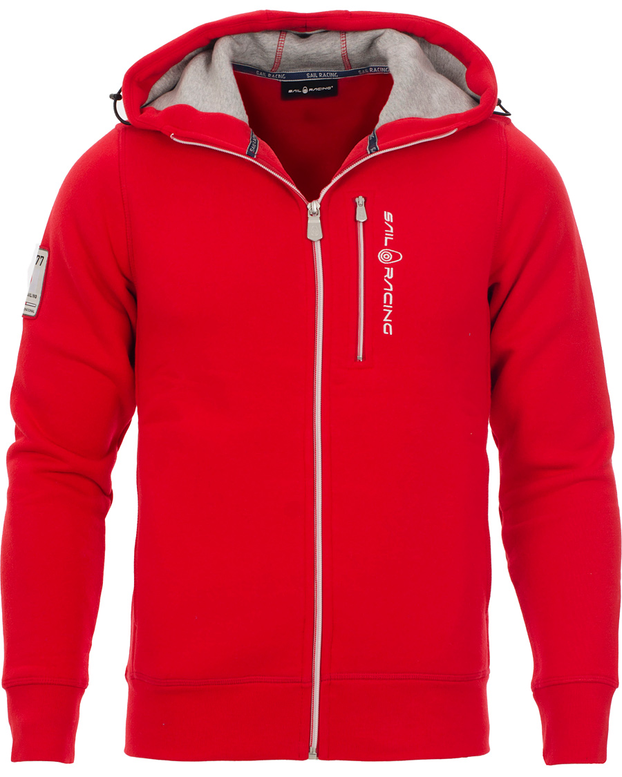 Herr | Tröjor | Sail Racing | International Zip Hood Japan Red