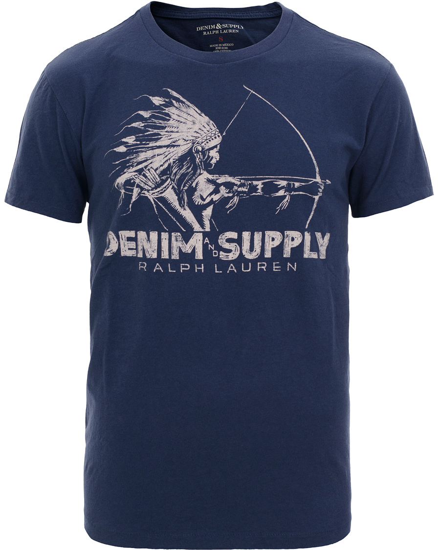Denim Supply Ralph Lauren T Shirt Bow Arrow Classic Royal