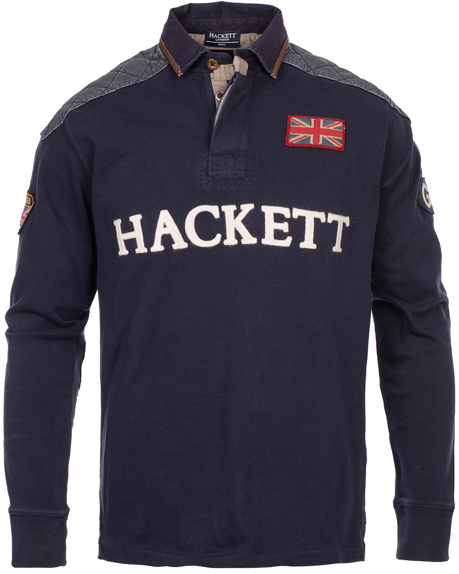 Herr | Tröjor | Hackett | Union Jack Patch Rugby Navy
