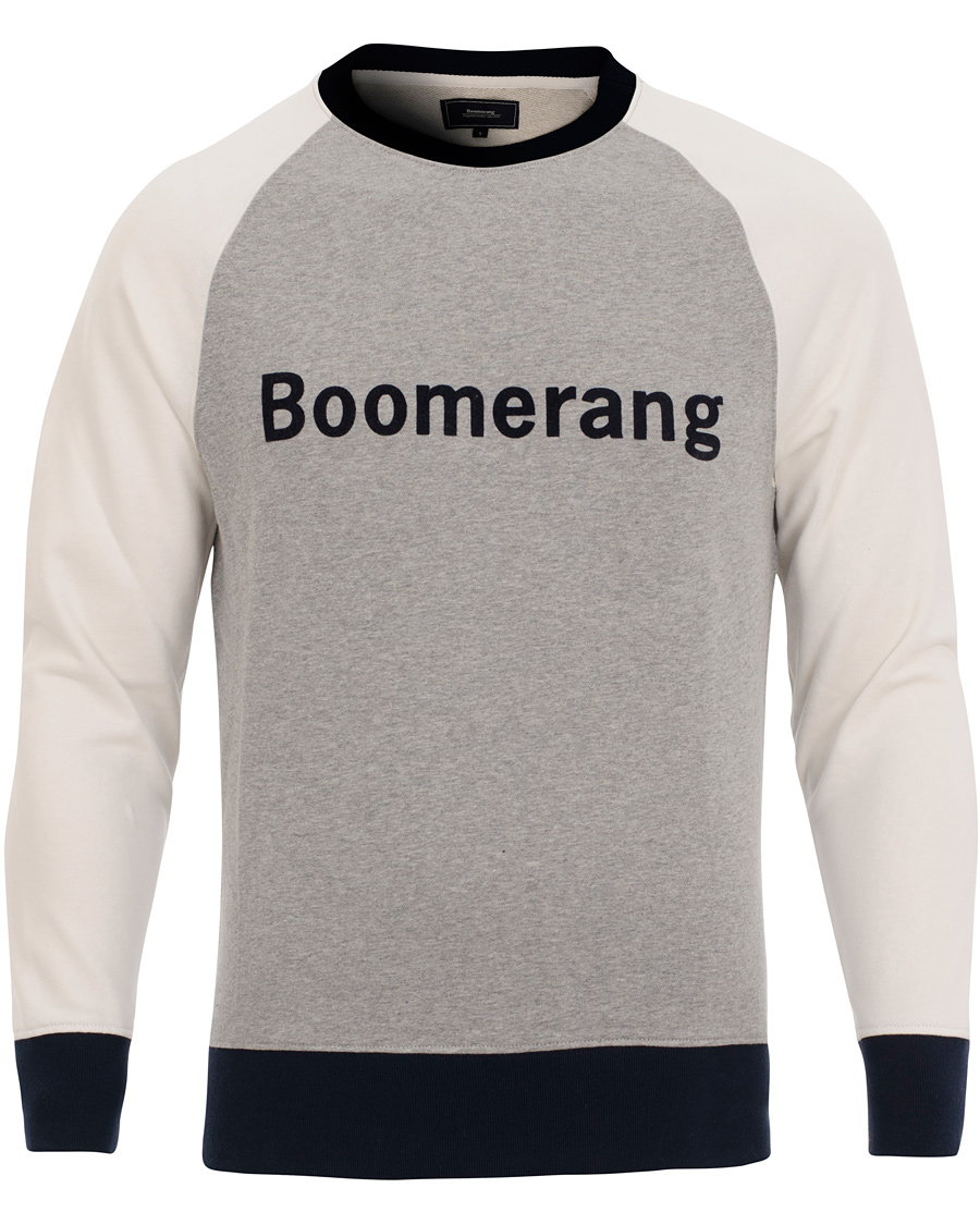 Herr | Tröjor | Boomerang | Hugo Print Sweatshirt Grey