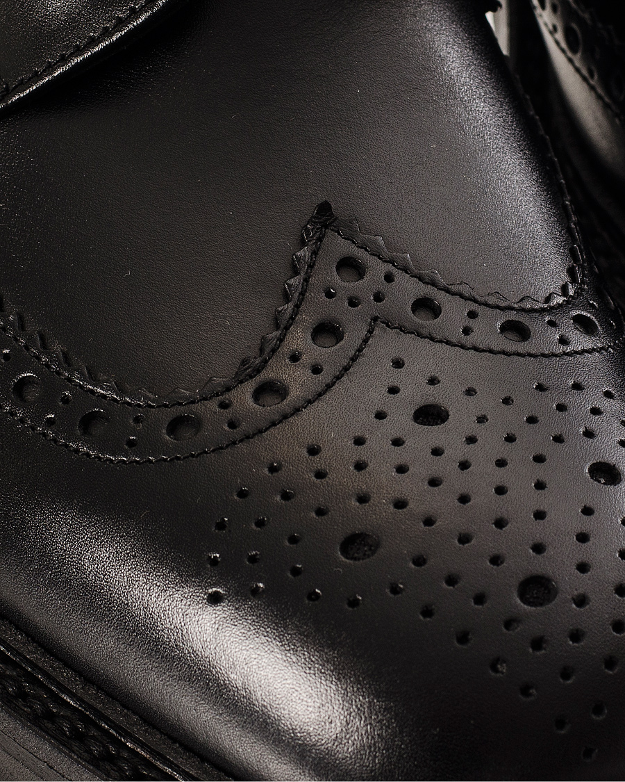 Herr | Loake 1880 Chester Dainite Brogue Black Calf | Loake 1880 | Chester Dainite Brogue Black Calf