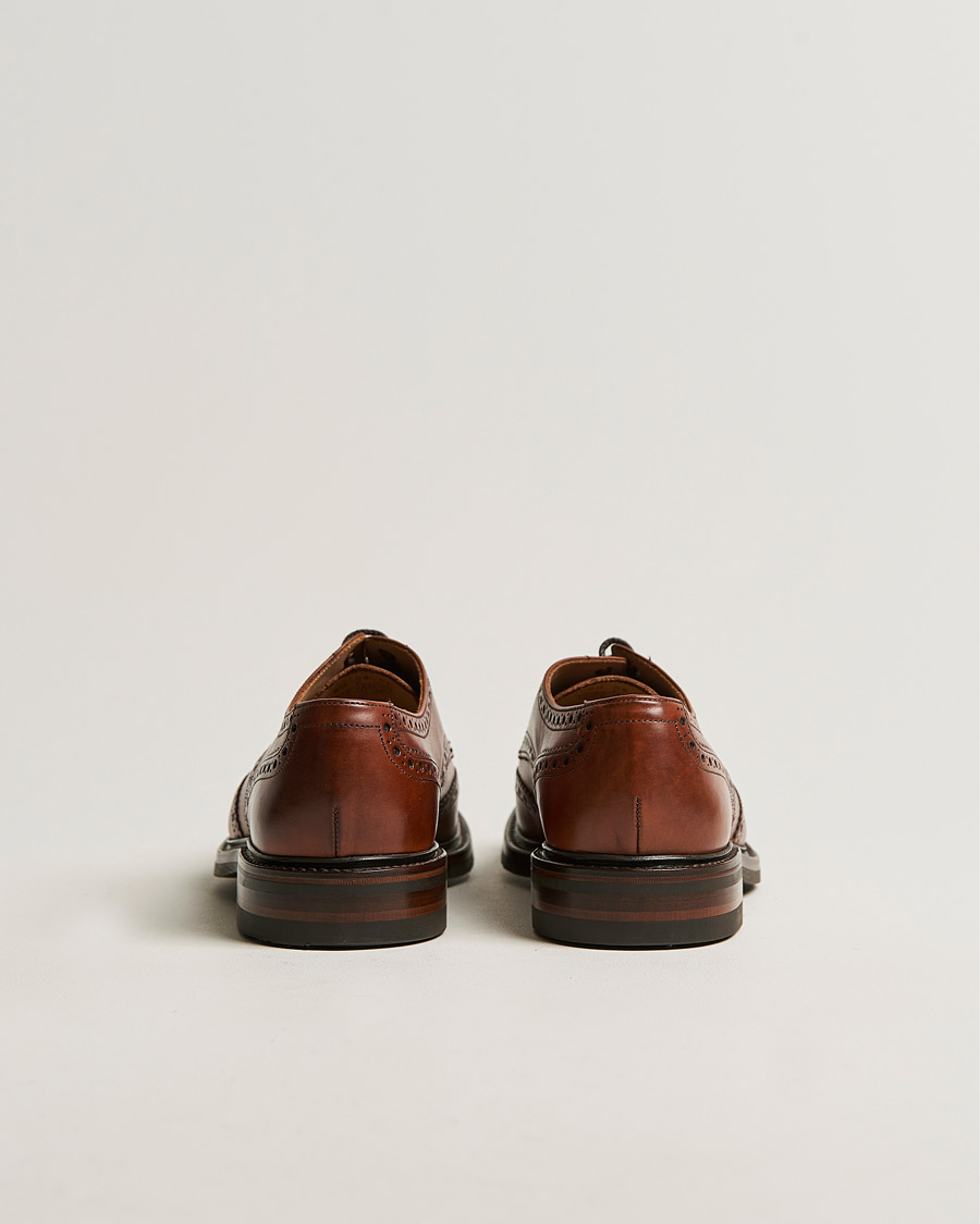 Herr | Brogues | Loake 1880 | Chester Dainite Brogue Mahogany Burnished Calf