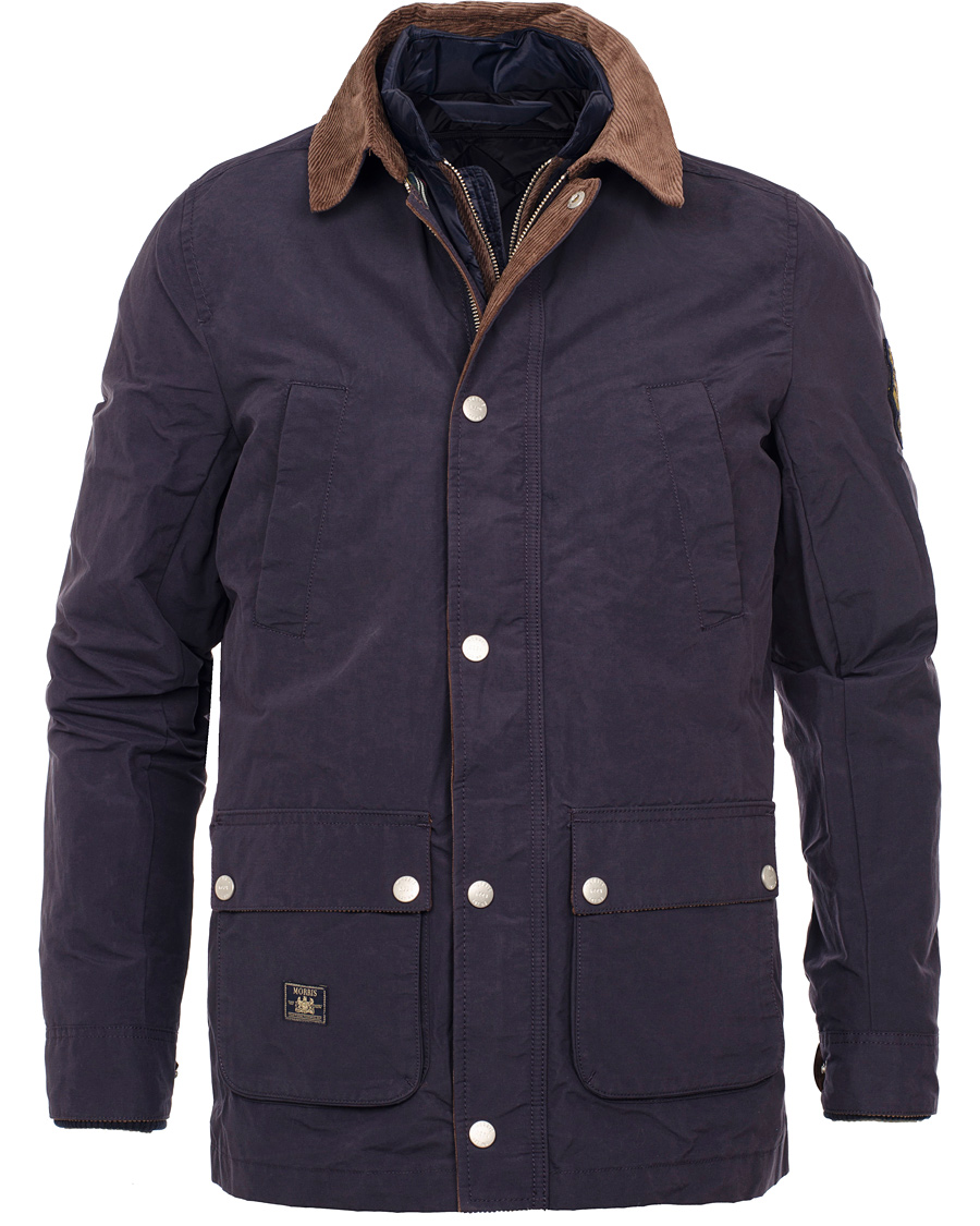 Herr | Jackor | Morris | Windsor Waxed Jacket Old Blue