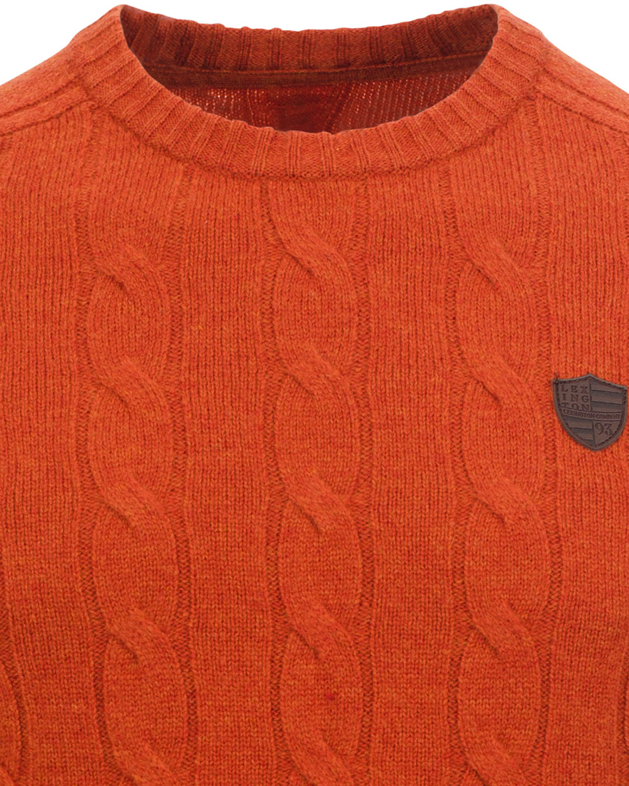 Herr | Tröjor | Lexington | Andrew Cable Roundneck Orange Ketchup