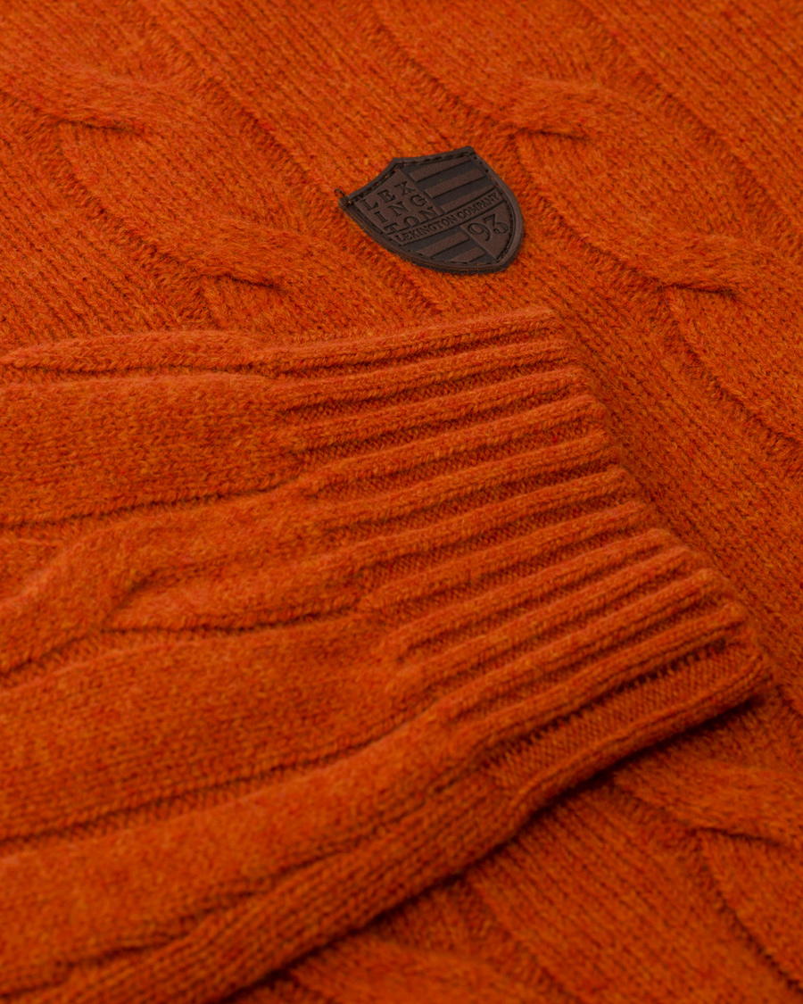Herr | Tröjor | Lexington | Andrew Cable Roundneck Orange Ketchup