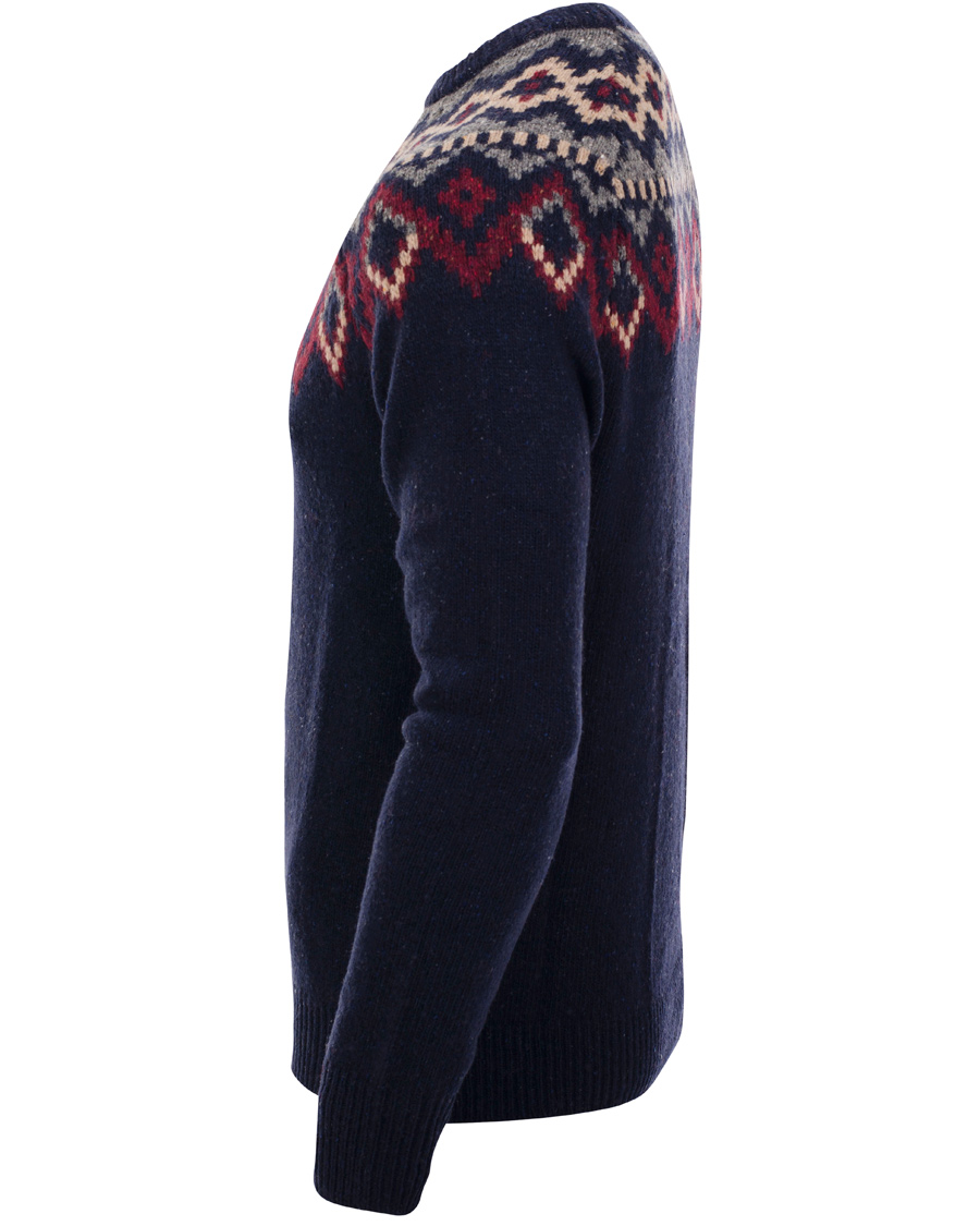 Herr | Tröjor | Boomerang | Merak Jaquard Sweater Night Sky