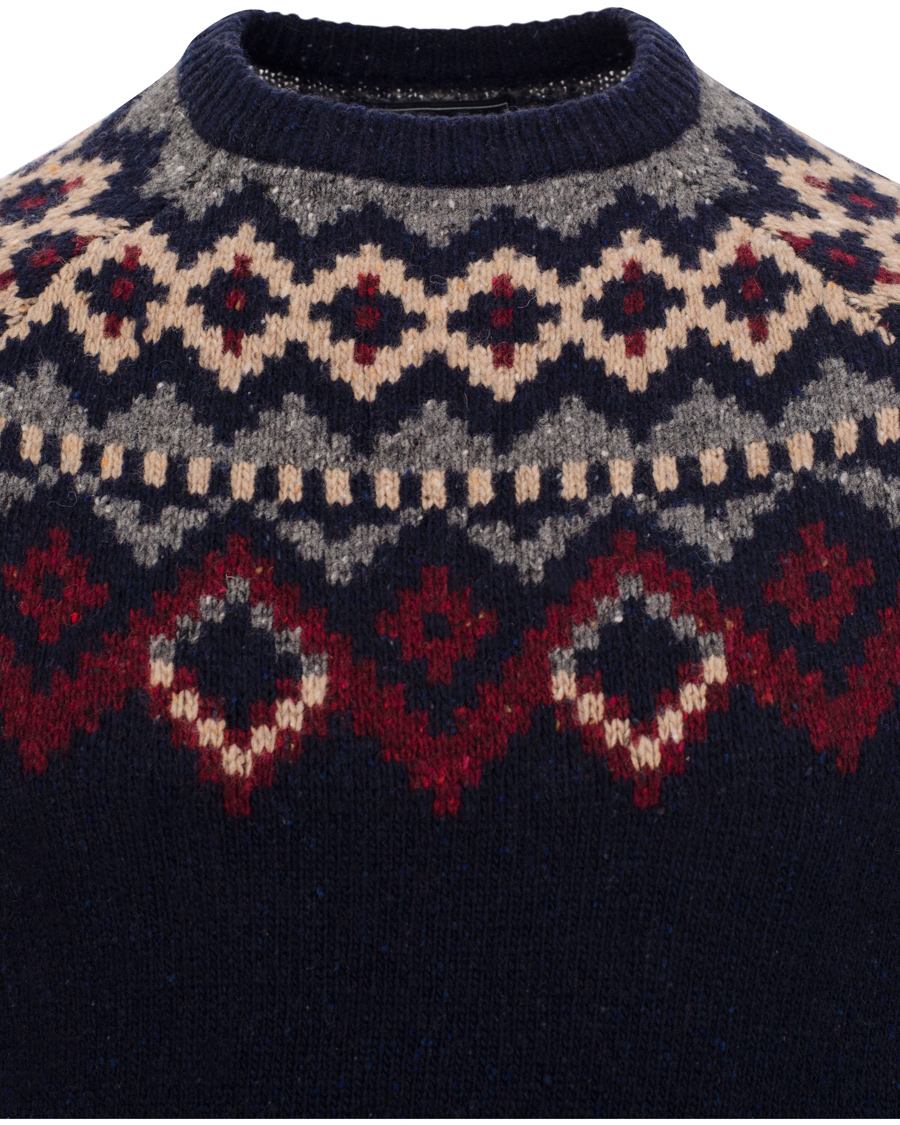Herr | Tröjor | Boomerang | Merak Jaquard Sweater Night Sky