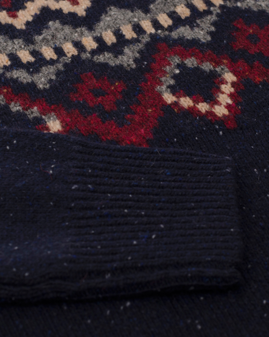 Herr | Tröjor | Boomerang | Merak Jaquard Sweater Night Sky
