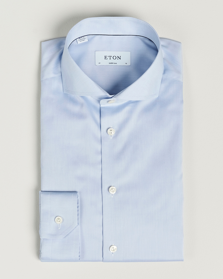 Herr | Skjortor | Eton | Super Slim Fit Shirt Blue