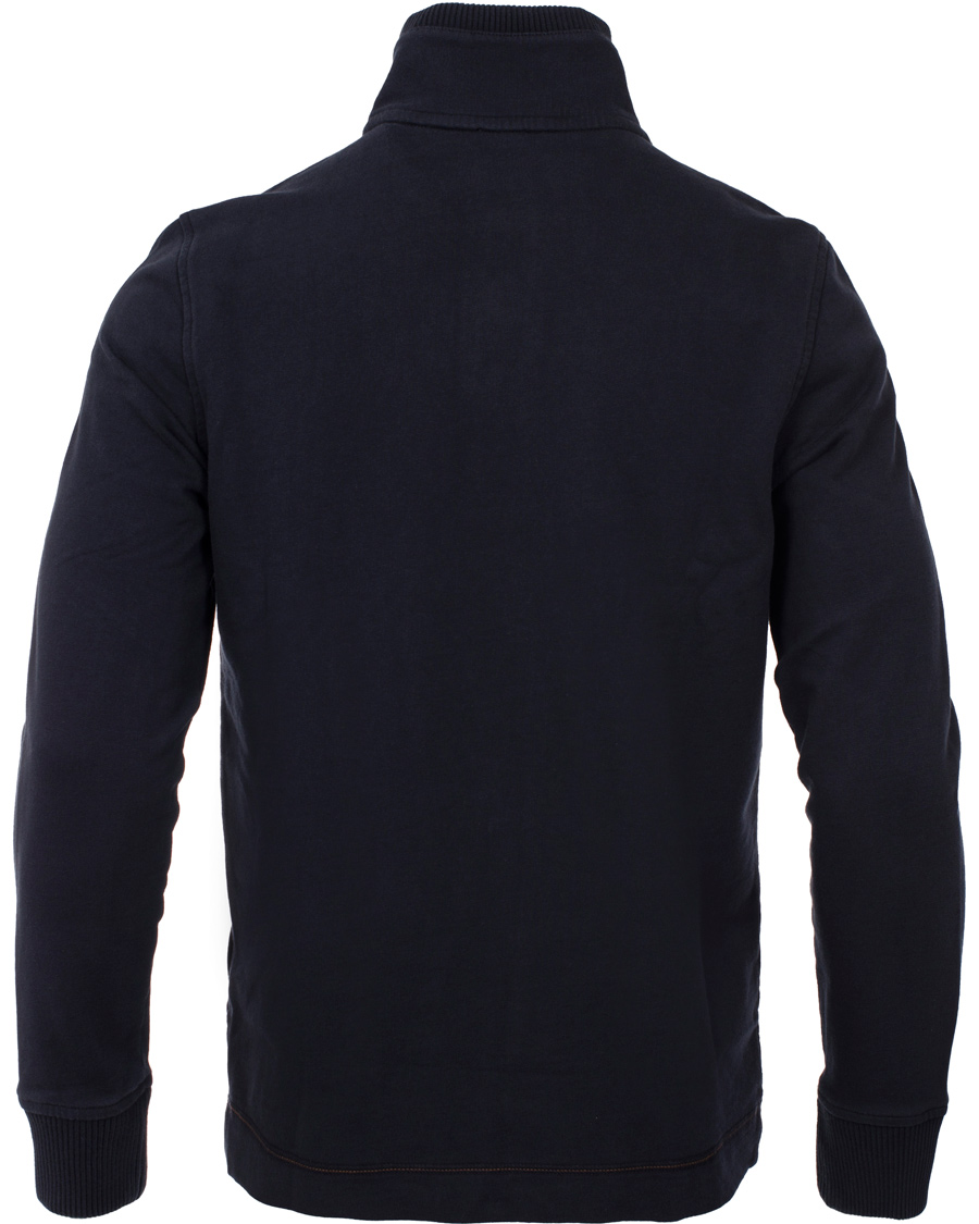 Herr | Tröjor | BOSS ORANGE | BOSS Casual Wherso Button Sweatshirt Dark Blue