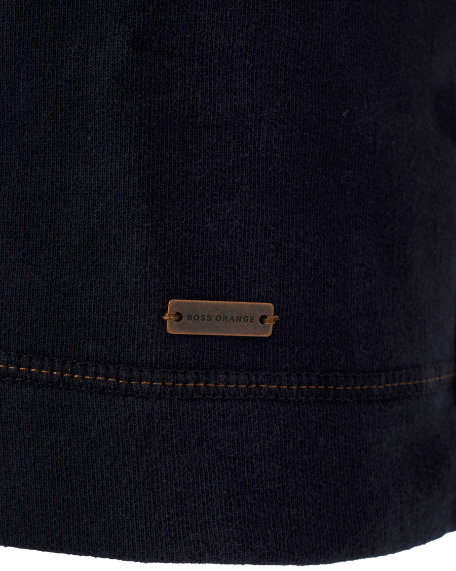 Herr | Tröjor | BOSS ORANGE | BOSS Casual Wherso Button Sweatshirt Dark Blue