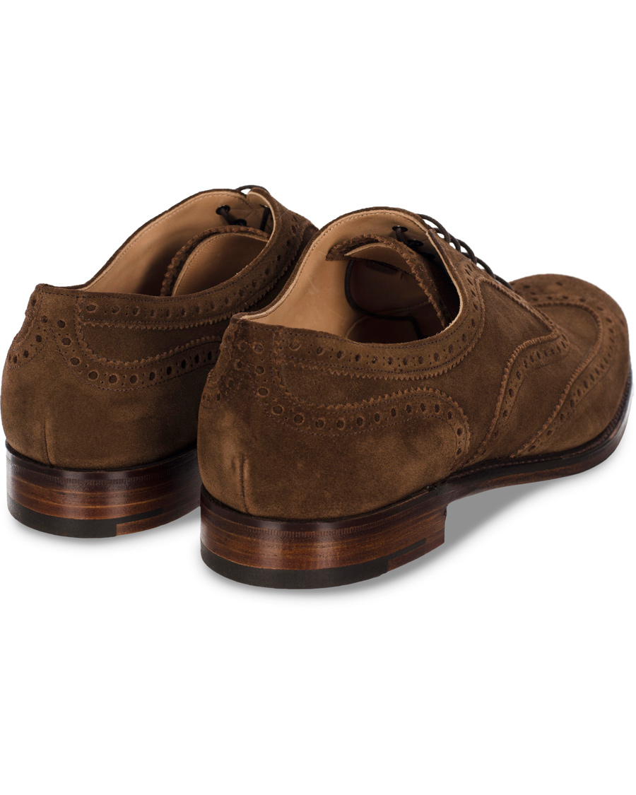 Herr | Cheaney Arthur III Brogue Brown Plough Suede | Cheaney | Arthur III Brogue Brown Plough Suede