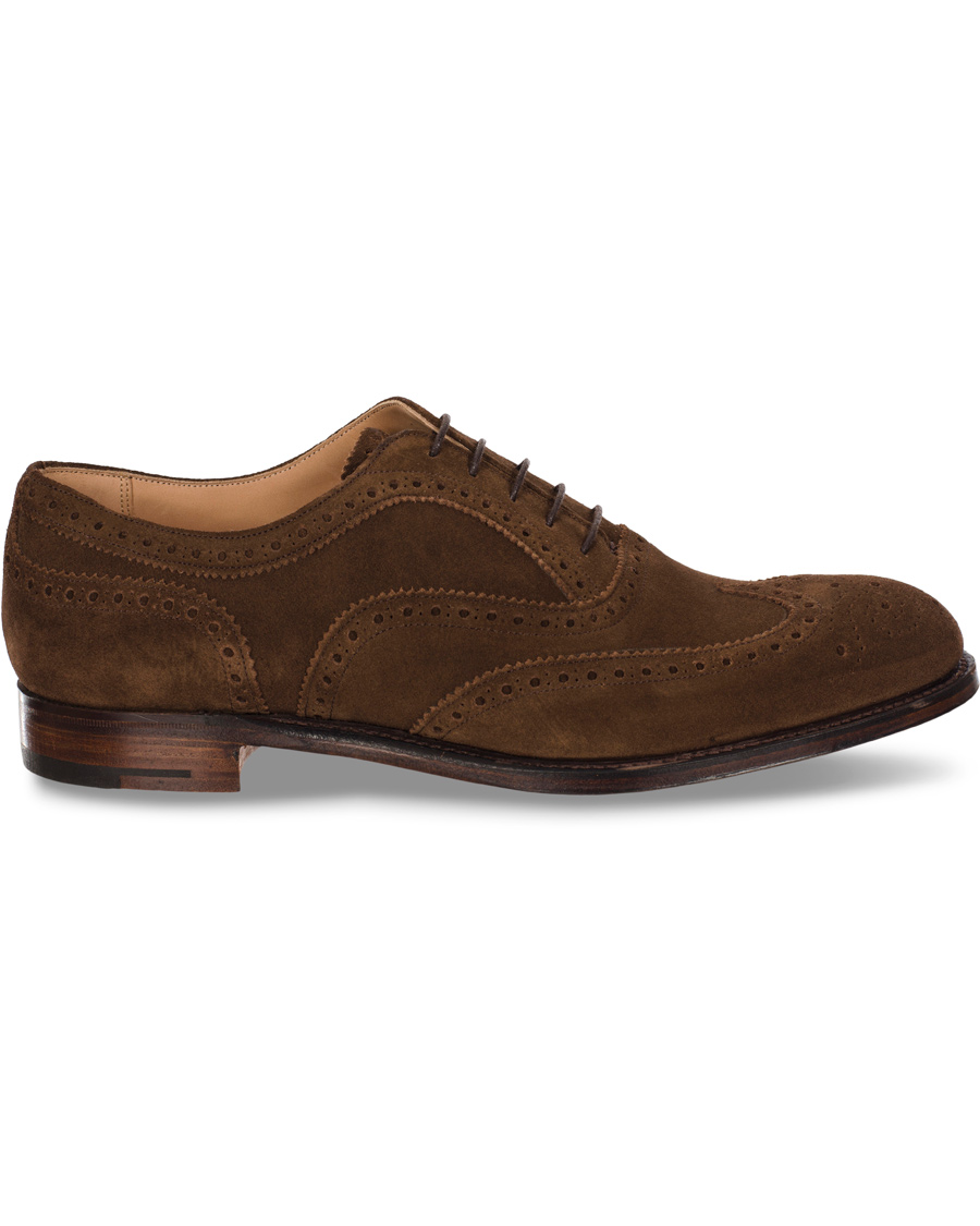 Herr | Cheaney Arthur III Brogue Brown Plough Suede | Cheaney | Arthur III Brogue Brown Plough Suede