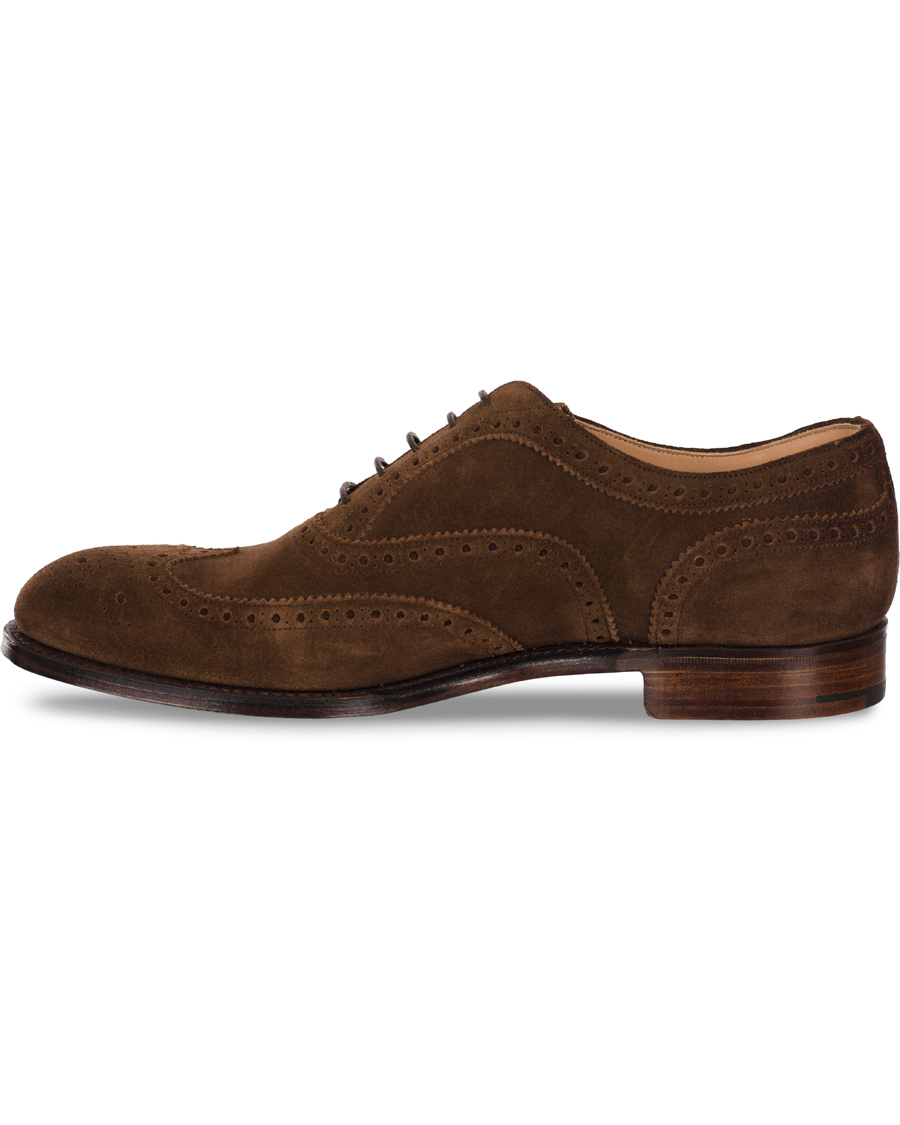 Herr | Cheaney Arthur III Brogue Brown Plough Suede | Cheaney | Arthur III Brogue Brown Plough Suede