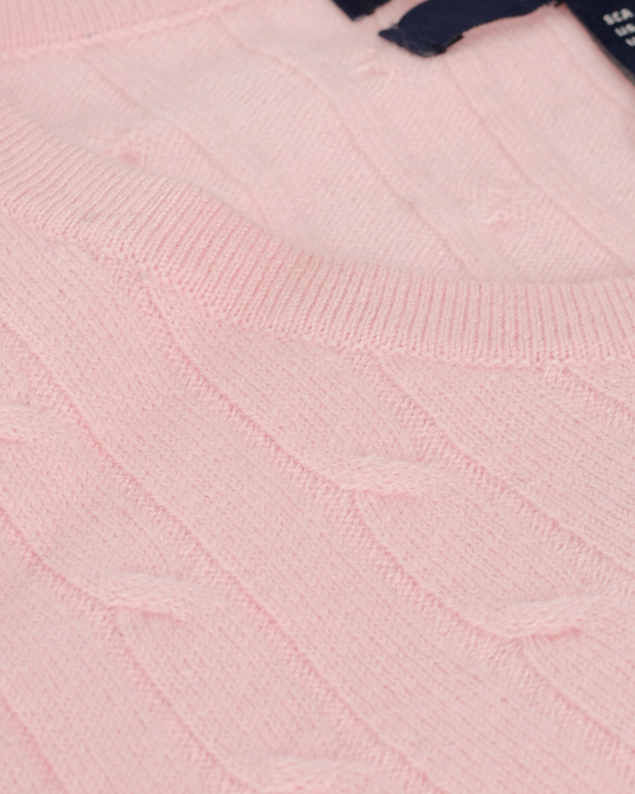 Herr | Tröjor | GANT | Woman Stretch Lambswool Cable Crew Nantucket Pink