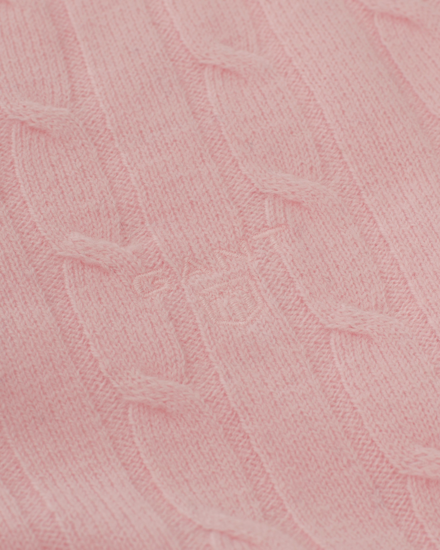 Herr | Tröjor | GANT | Woman Stretch Lambswool Cable Crew Nantucket Pink