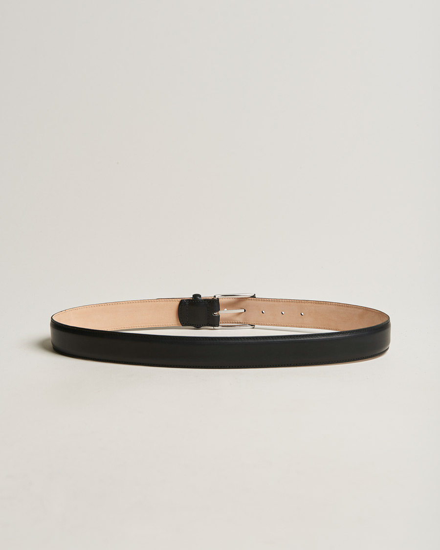 Herr | | Loake 1880 | Henry Leather Belt 3,3 cm Black