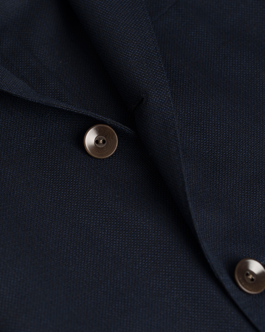 Herr | Kavajer | Boglioli | Dover Patch Pocket Wool Blazer Navy