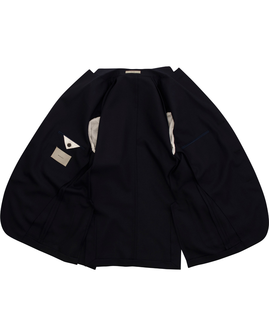 Herr | Kavajer | Boglioli | Dover Patch Pocket Wool Blazer Navy