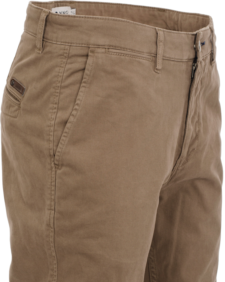 Herr | Byxor | NN07 | Marco 1001 Stretch Chinos Green Stone