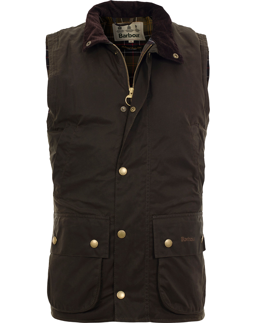 Herr | Jackor | Barbour Lifestyle | New Westmorland Waxed Vest Olive