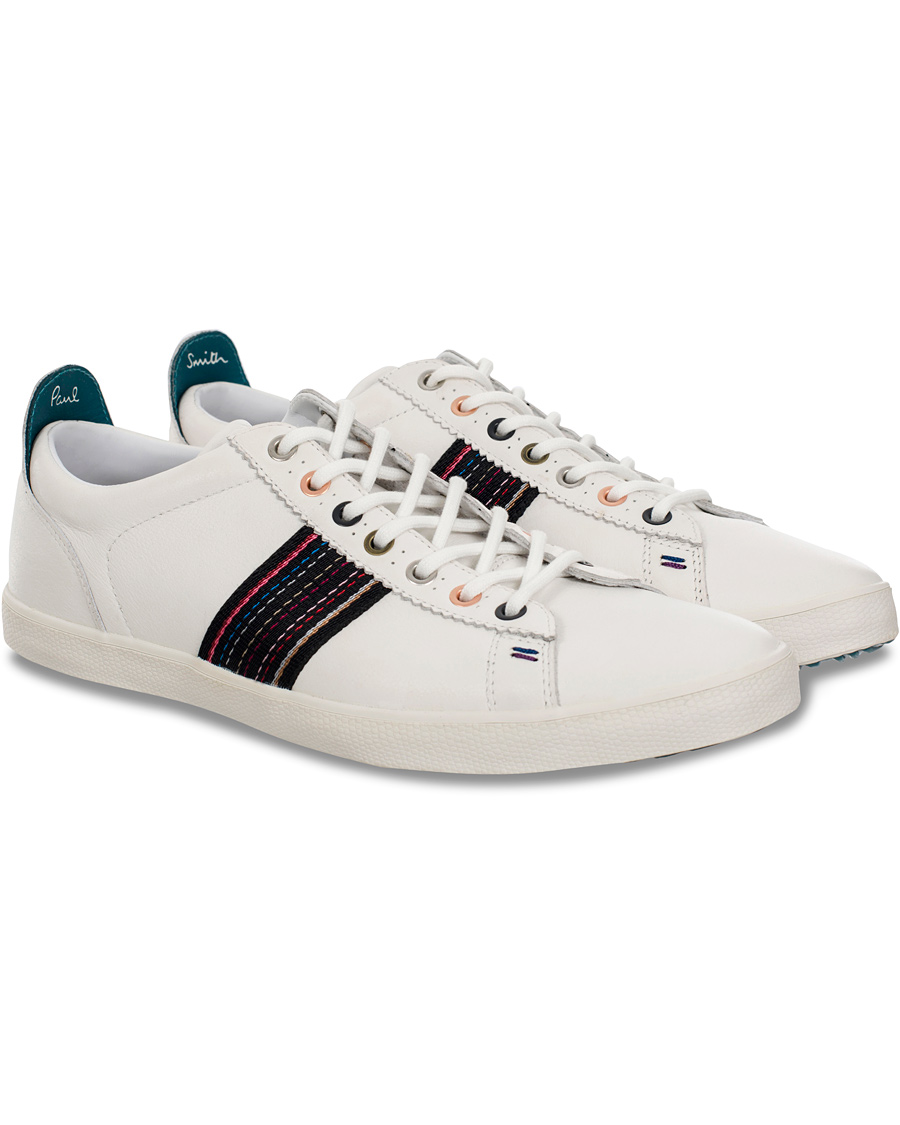 Herr | Paul Smith Shoe Osmo Sneaker White Mono Lux | Paul Smith Shoe | Osmo Sneaker White Mono Lux