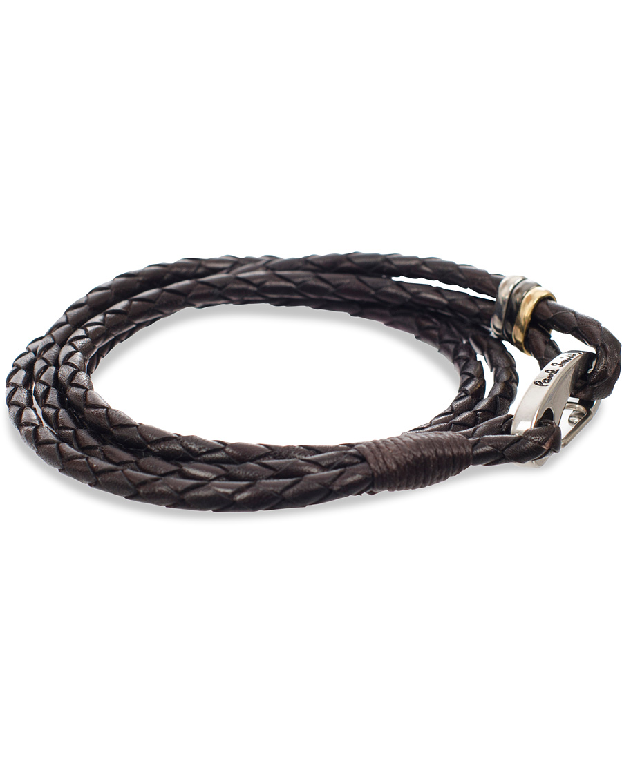 Herr | Paul Smith Leather Wrap Bracelet Chocolate | Paul Smith | Leather Wrap Bracelet Chocolate