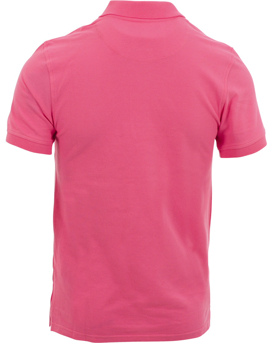 Herr | Pikéer | Lyle & Scott | Plain Pique Polo Shirt Hot Pink
