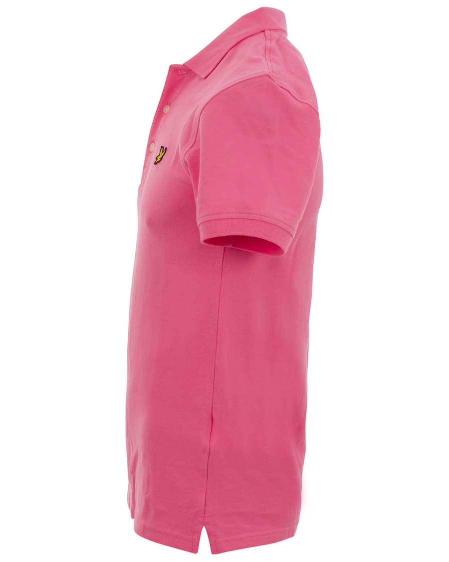 Herr | Pikéer | Lyle & Scott | Plain Pique Polo Shirt Hot Pink