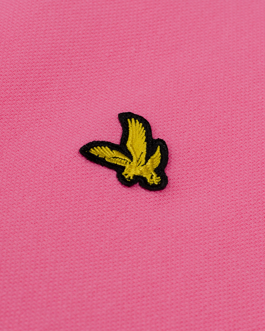 Herr | Pikéer | Lyle & Scott | Plain Pique Polo Shirt Hot Pink
