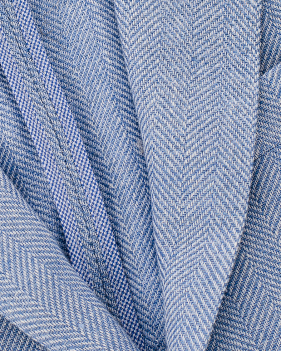 Herr | Kavajer | Morris Heritage | Keith Herringbone Blazer Light Blue