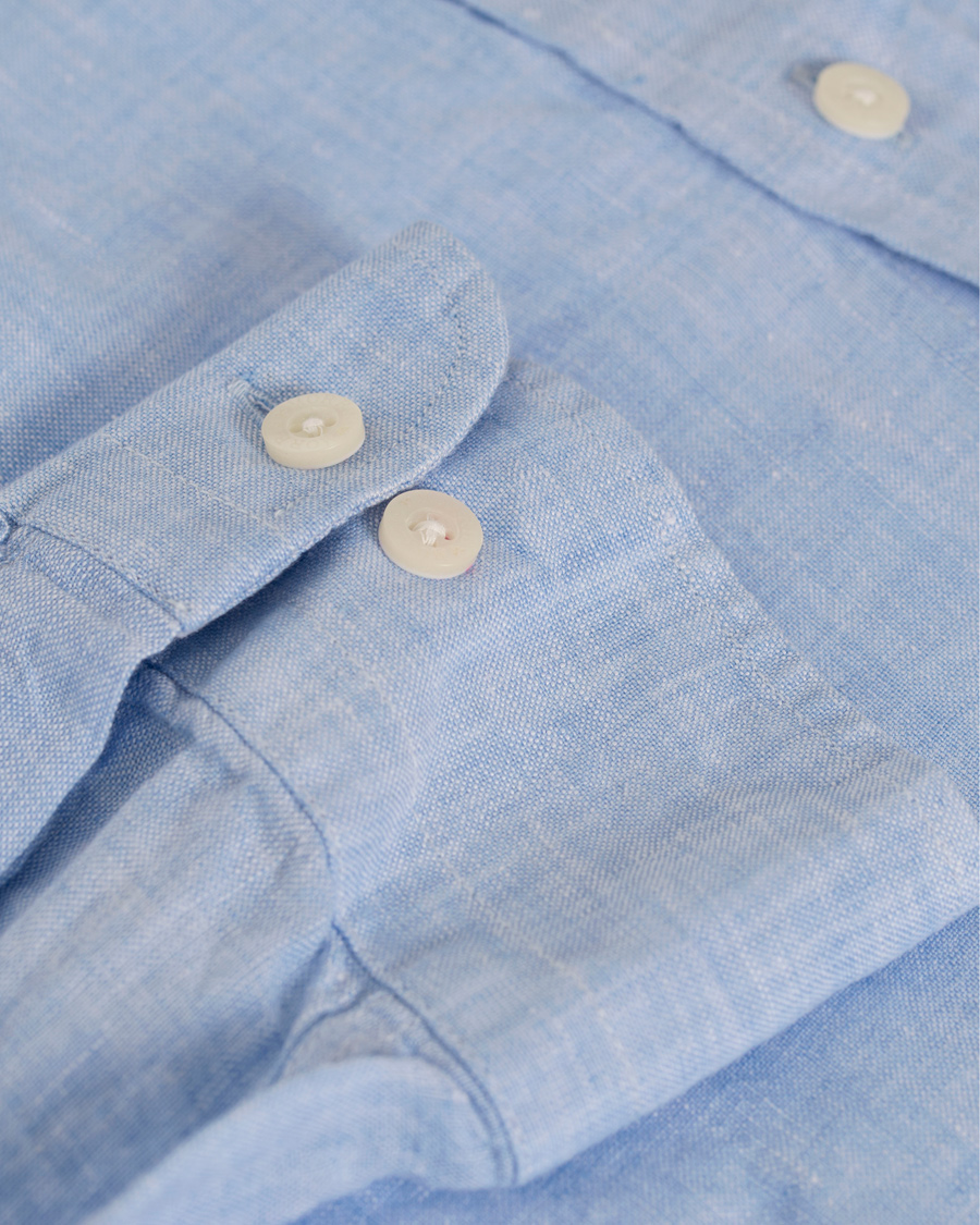 Herr | Skjortor | Morris | Douglas Linen Shirt Light Blue