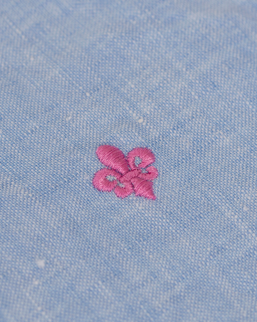 Herr | Skjortor | Morris | Douglas Linen Shirt Light Blue