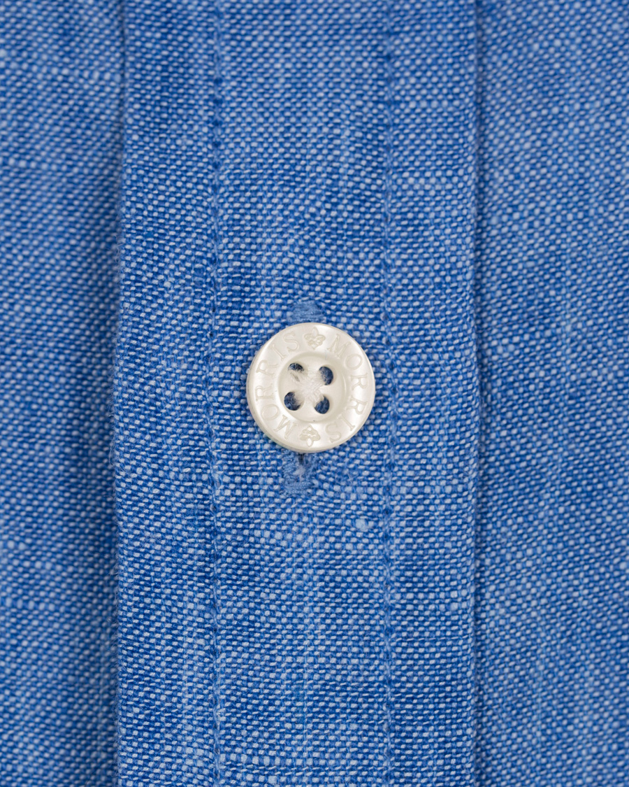 Herr | Skjortor | Morris | Douglas Linen Shirt Blue