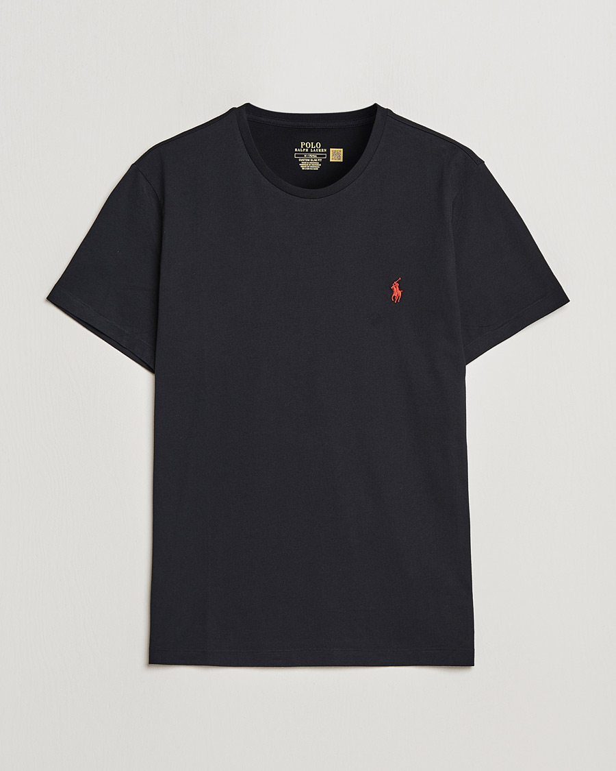 Herr | T-Shirts | Polo Ralph Lauren | Custom Slim Fit Tee RL Black