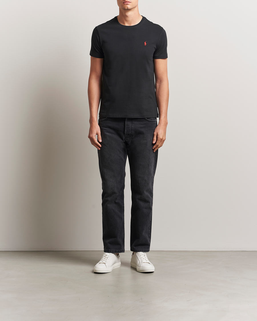 Herr | T-Shirts | Polo Ralph Lauren | Custom Slim Fit Tee RL Black