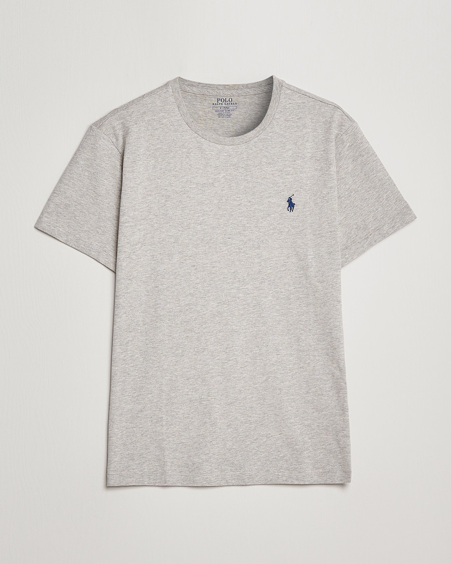 Herr | T-Shirts | Polo Ralph Lauren | Custom Slim Fit Tee New Grey Heather