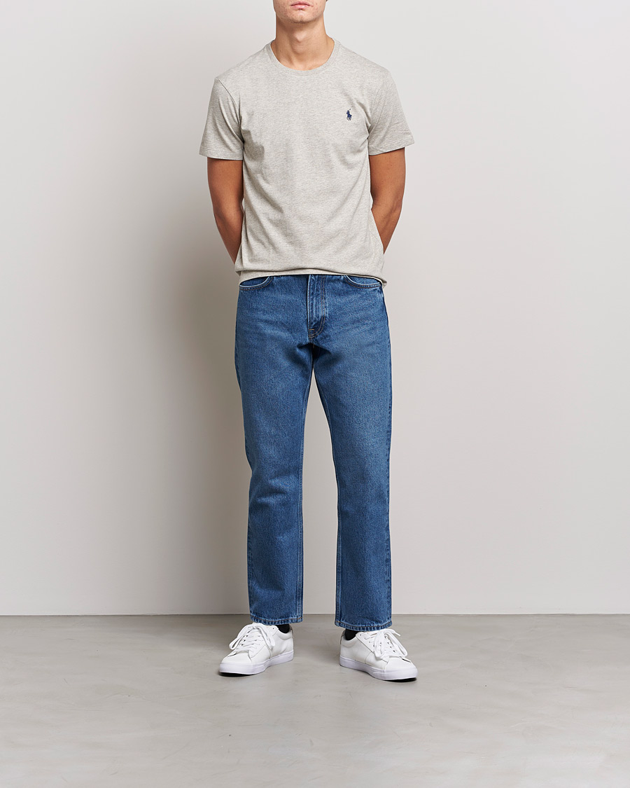 Herr | T-Shirts | Polo Ralph Lauren | Custom Slim Fit Tee New Grey Heather