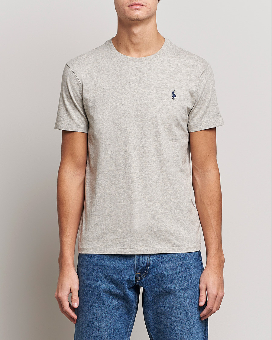 Herr | Kortärmade t-shirts | Polo Ralph Lauren | Custom Slim Fit Tee New Grey Heather