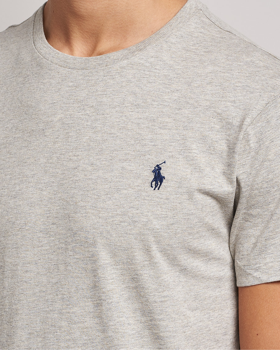 Herr | T-Shirts | Polo Ralph Lauren | Custom Slim Fit Tee New Grey Heather