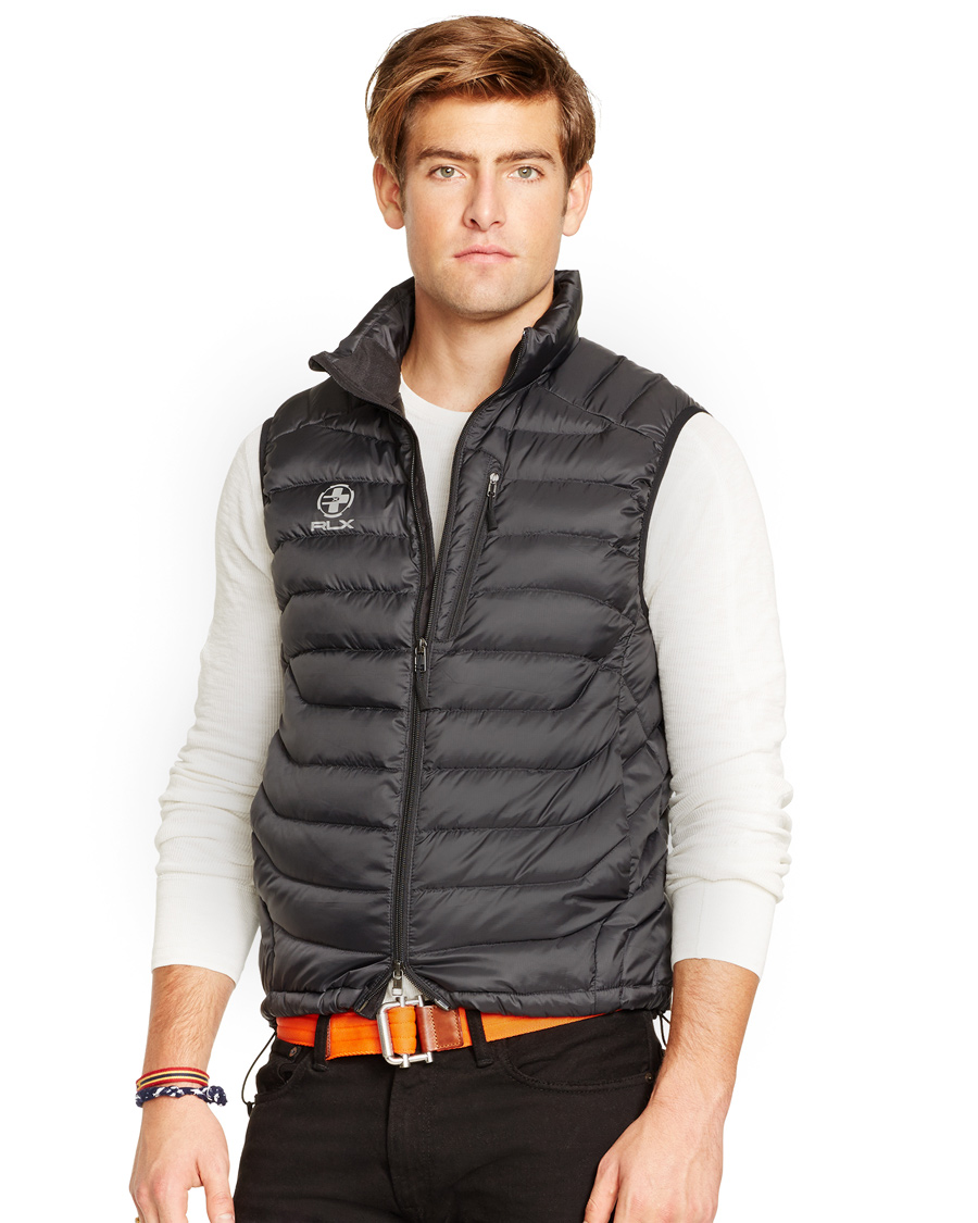 Herr | Jackor | Polo Ralph Lauren | Aerial Down RLX Vest Polo Black