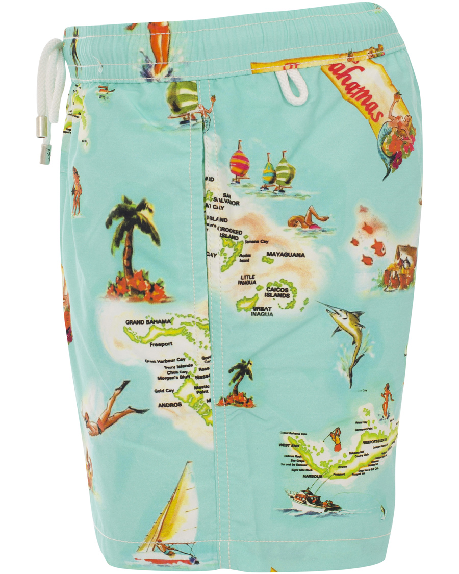 Herr | Badbyxor | Hartford | Swim Shorts Bahamas Aqua Blue