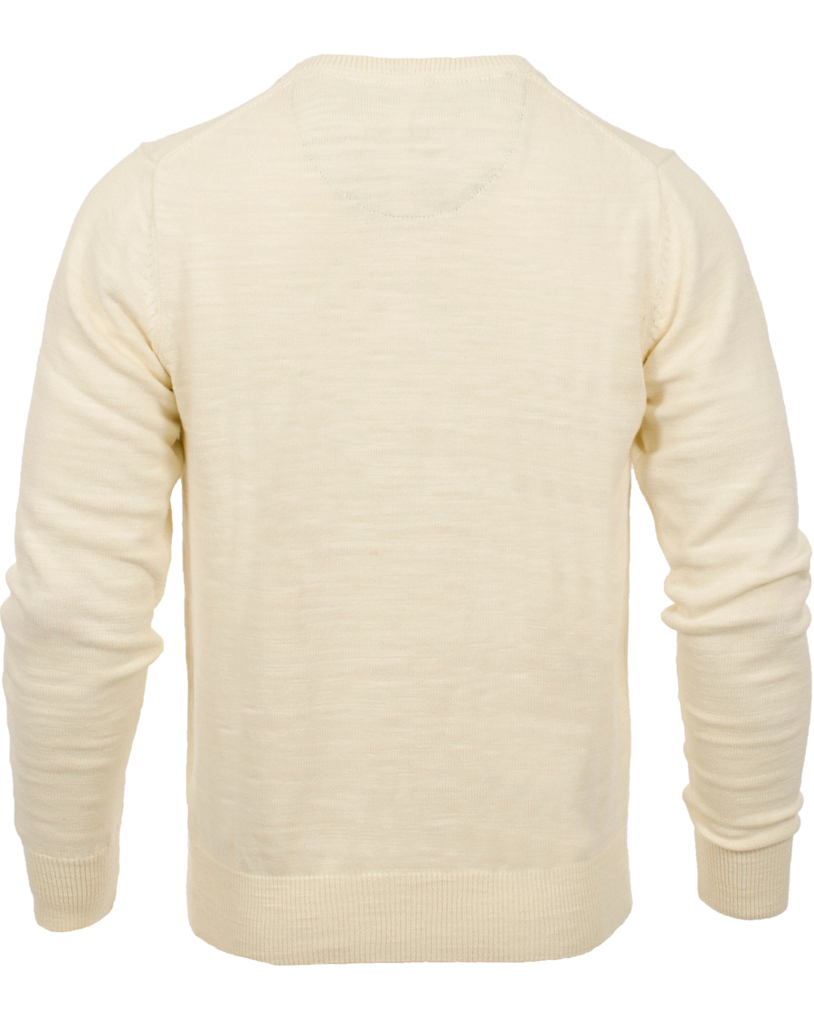 Herr | Tröjor | GANT | Natural Cotton Retro Flag Crew Ivory
