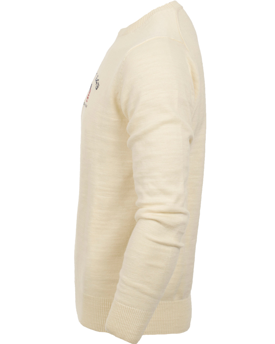 Herr | Tröjor | GANT | Natural Cotton Retro Flag Crew Ivory